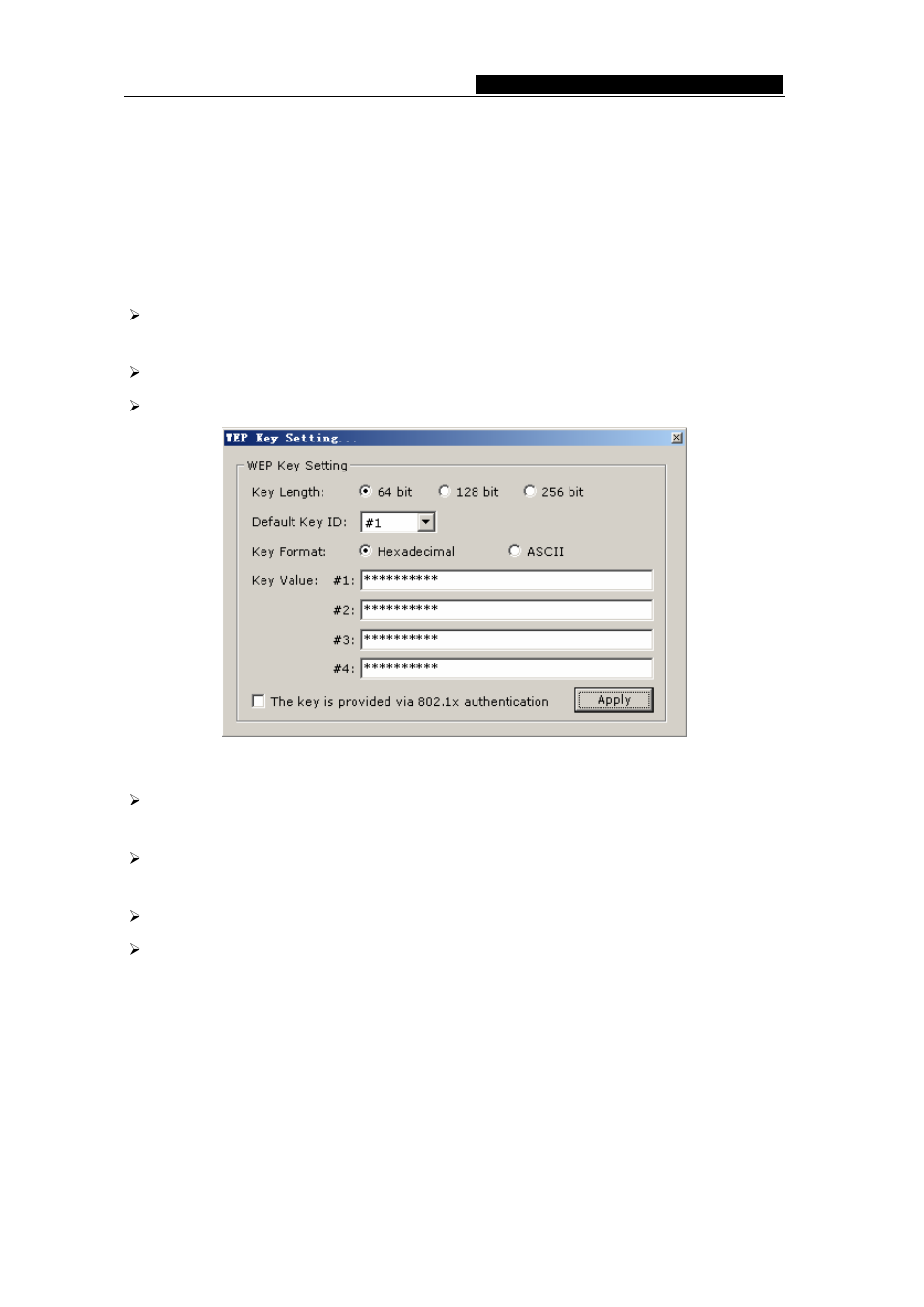 2 wep encryption, Wep encryption | TP-Link TL-WN322G User Manual | Page 21 / 38