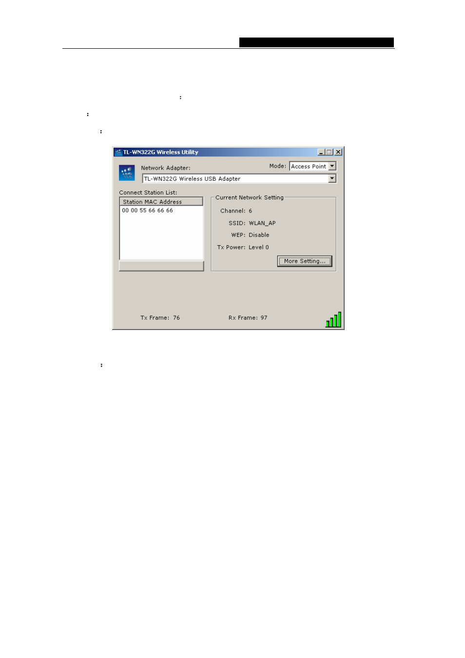 2 configuration of psp mode, Configuration of psp mode | TP-Link TL-WN322G User Manual | Page 31 / 38