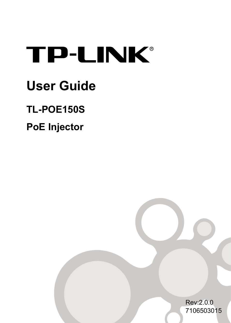 TP-Link TL-POE150S User Manual | 10 pages
