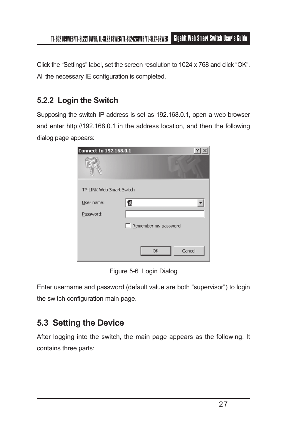 3 setting the device | TP-Link TL-SL2210WEB User Manual | Page 34 / 75