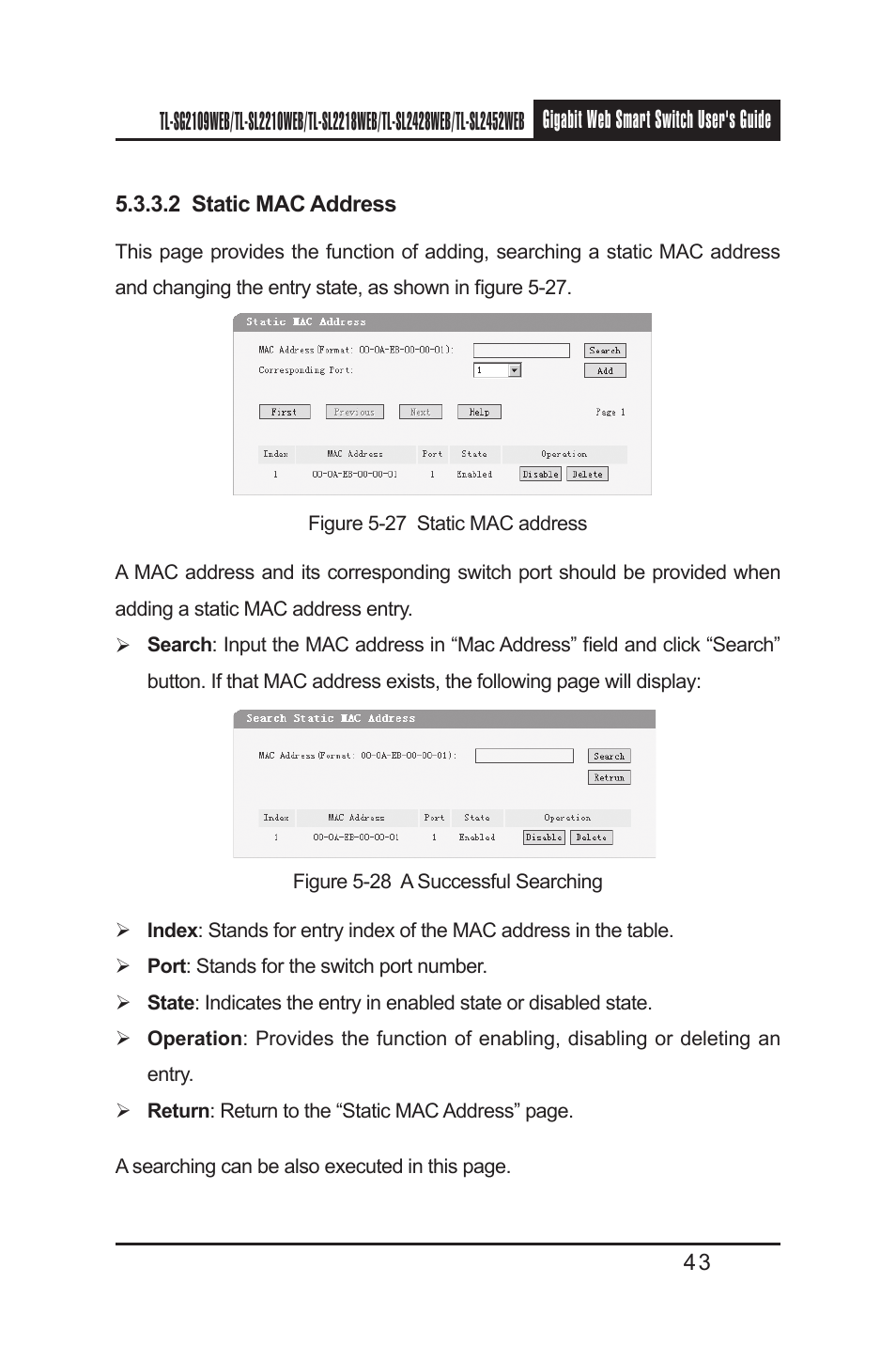 TP-Link TL-SL2210WEB User Manual | Page 50 / 75