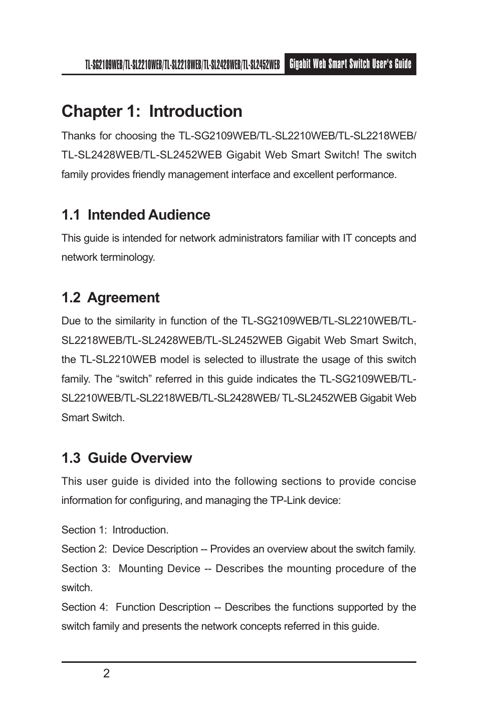Chapter 1: introduction | TP-Link TL-SL2210WEB User Manual | Page 9 / 75