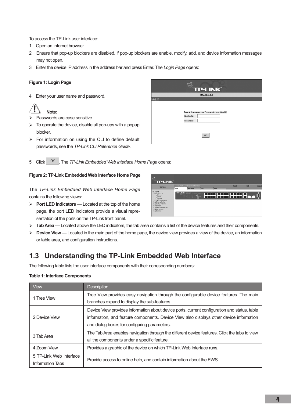 3 understanding the tp-link embedded web interface | TP-Link TL-SG3109 User Manual | Page 11 / 120