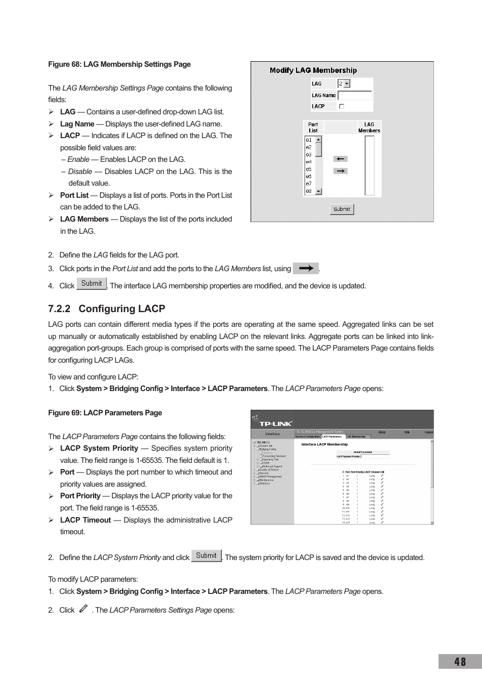 2 configuring lacp | TP-Link TL-SG3109 User Manual | Page 55 / 120