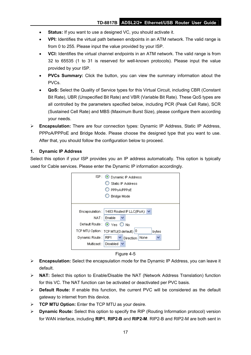 TP-Link ADSL2/2+ ETHERNET/USB ROUTER TD-8817B User Manual | Page 23 / 57