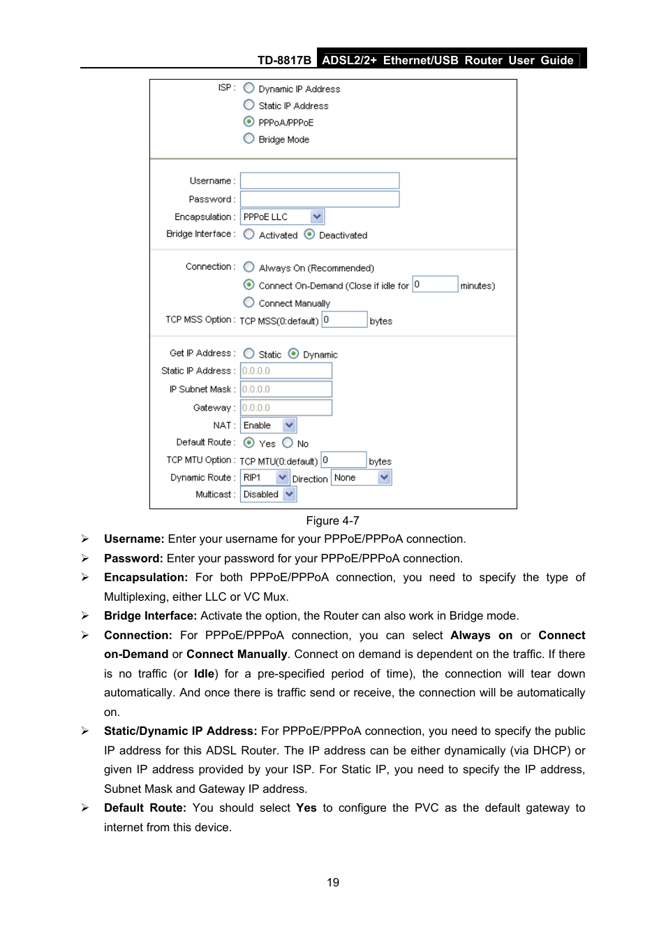 TP-Link ADSL2/2+ ETHERNET/USB ROUTER TD-8817B User Manual | Page 25 / 57