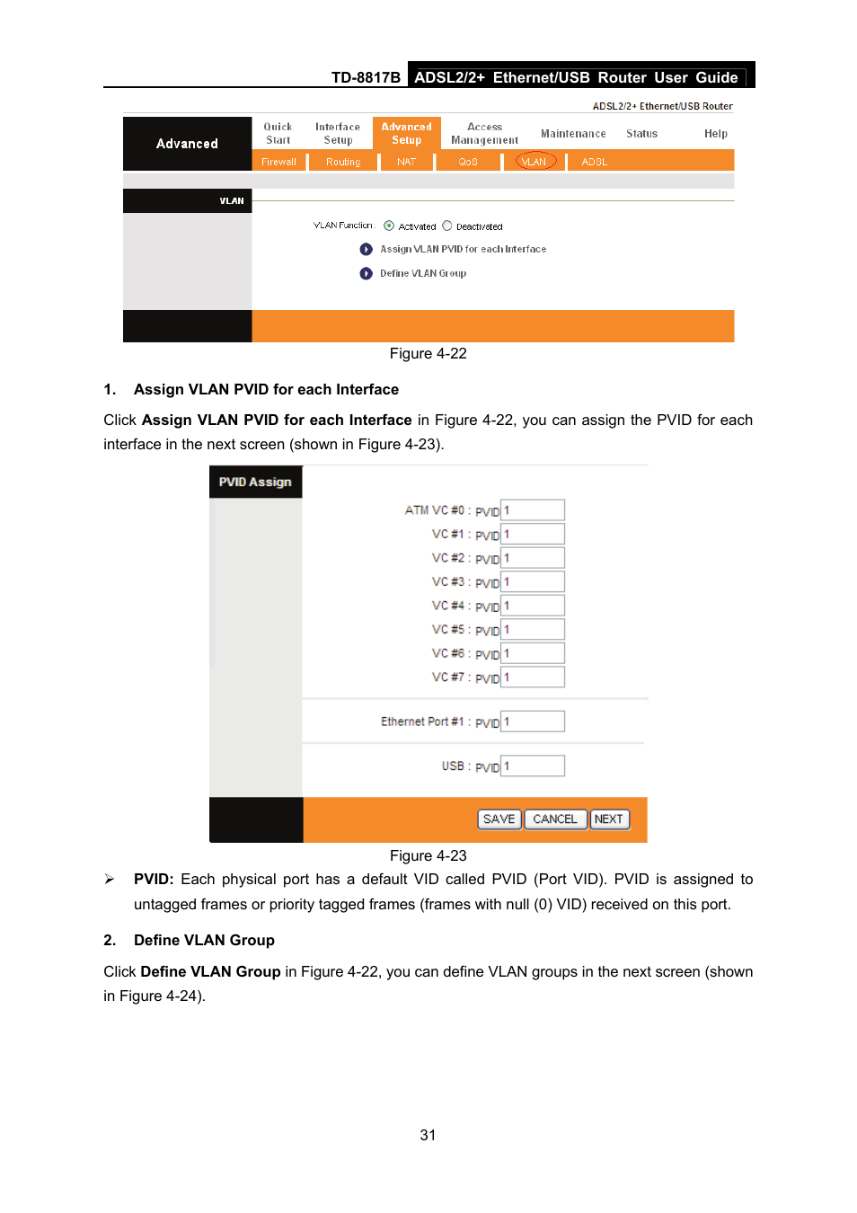 TP-Link ADSL2/2+ ETHERNET/USB ROUTER TD-8817B User Manual | Page 37 / 57