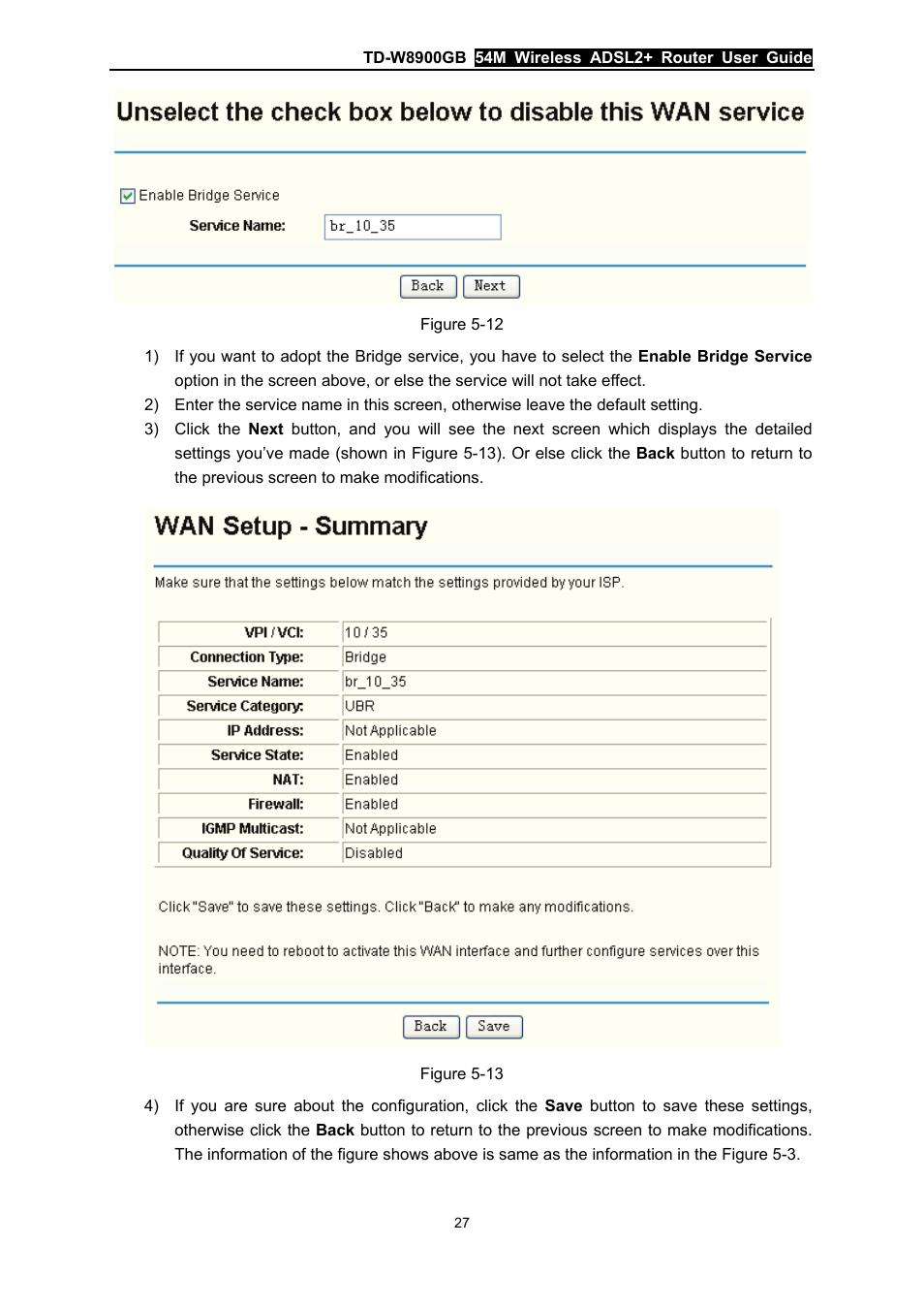 Shown in figure 5-12) | TP-Link TD-W8900GB User Manual | Page 34 / 88