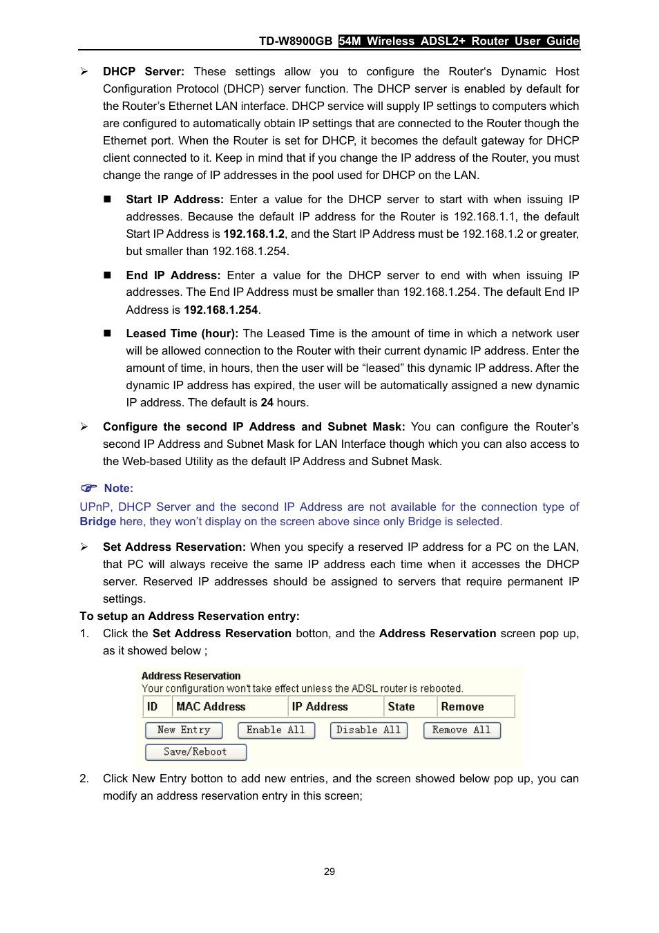 TP-Link TD-W8900GB User Manual | Page 36 / 88