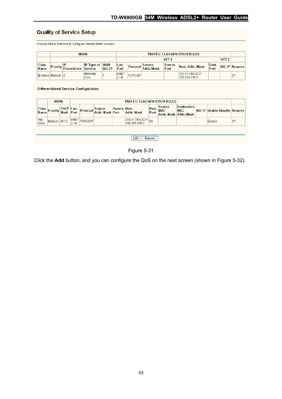 Screen (shown in figure 5-31 | TP-Link TD-W8900GB User Manual | Page 50 / 88