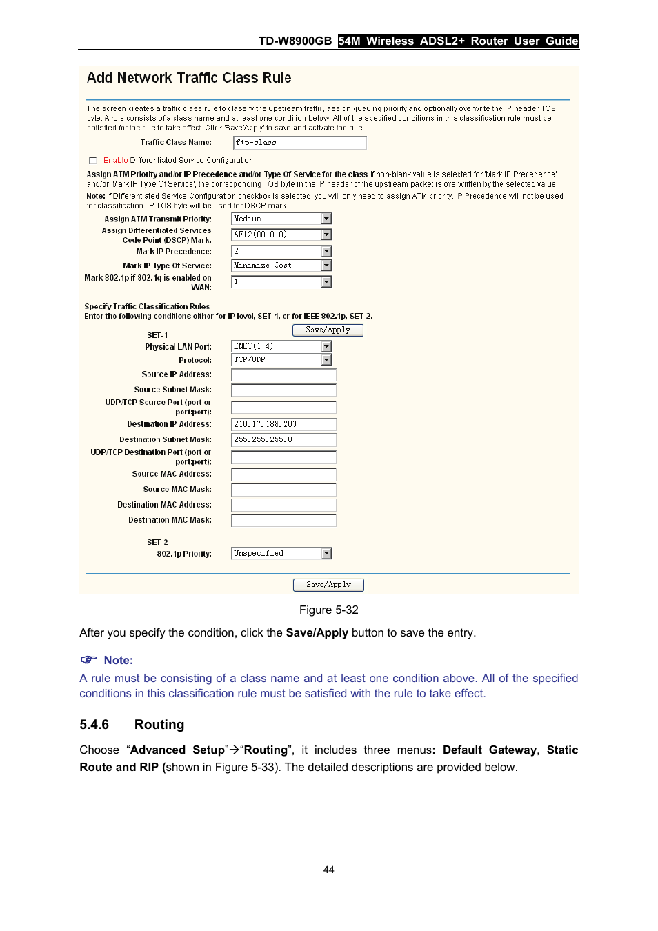 6 routing, Routing | TP-Link TD-W8900GB User Manual | Page 51 / 88