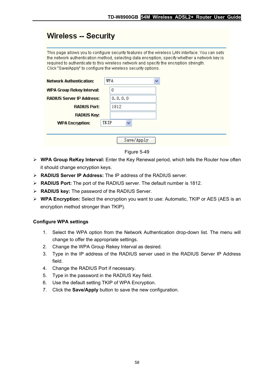 TP-Link TD-W8900GB User Manual | Page 65 / 88
