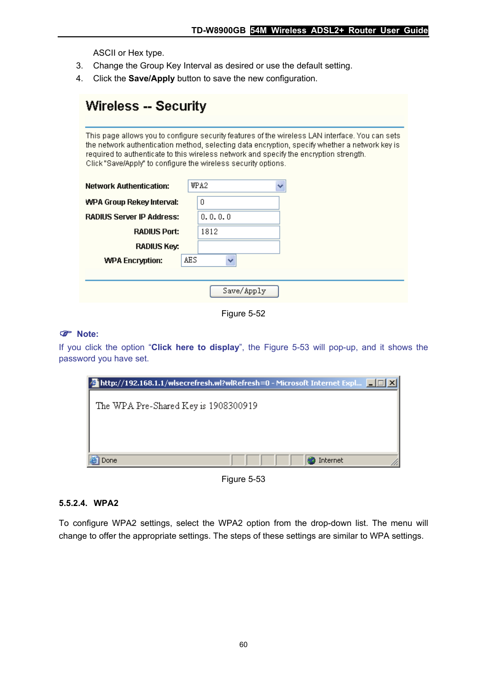 Wpa2 | TP-Link TD-W8900GB User Manual | Page 67 / 88