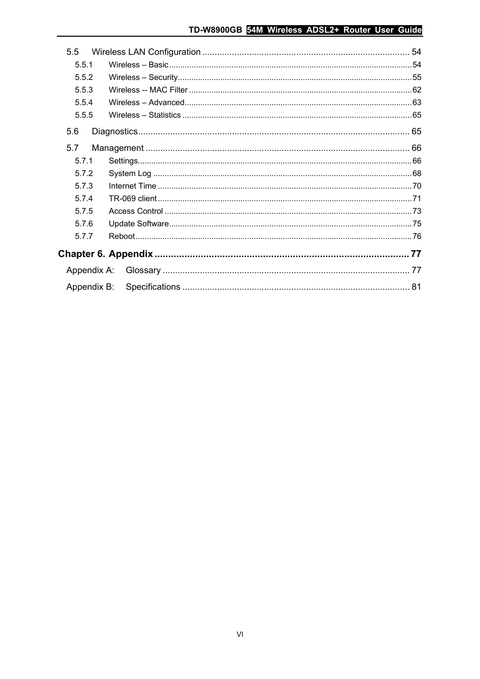 TP-Link TD-W8900GB User Manual | Page 7 / 88