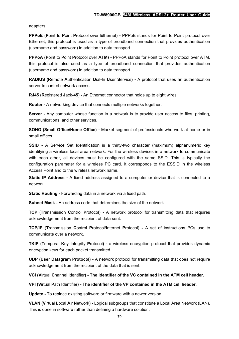 TP-Link TD-W8900GB User Manual | Page 86 / 88