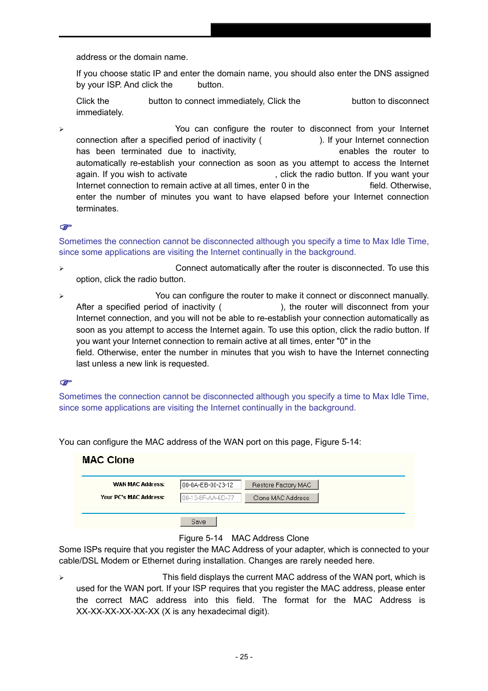 3 mac clone, Mac clone | TP-Link TL-WR543G User Manual | Page 34 / 81