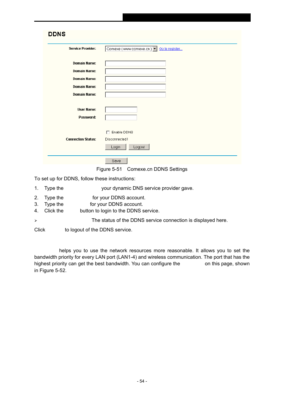 12 port qos, Port qos | TP-Link TL-WR543G User Manual | Page 63 / 81