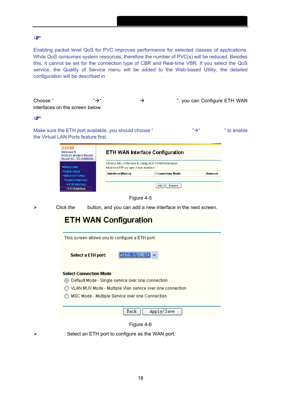 2 eth interfaces | TP-Link TD-W8960N User Manual | Page 25 / 105