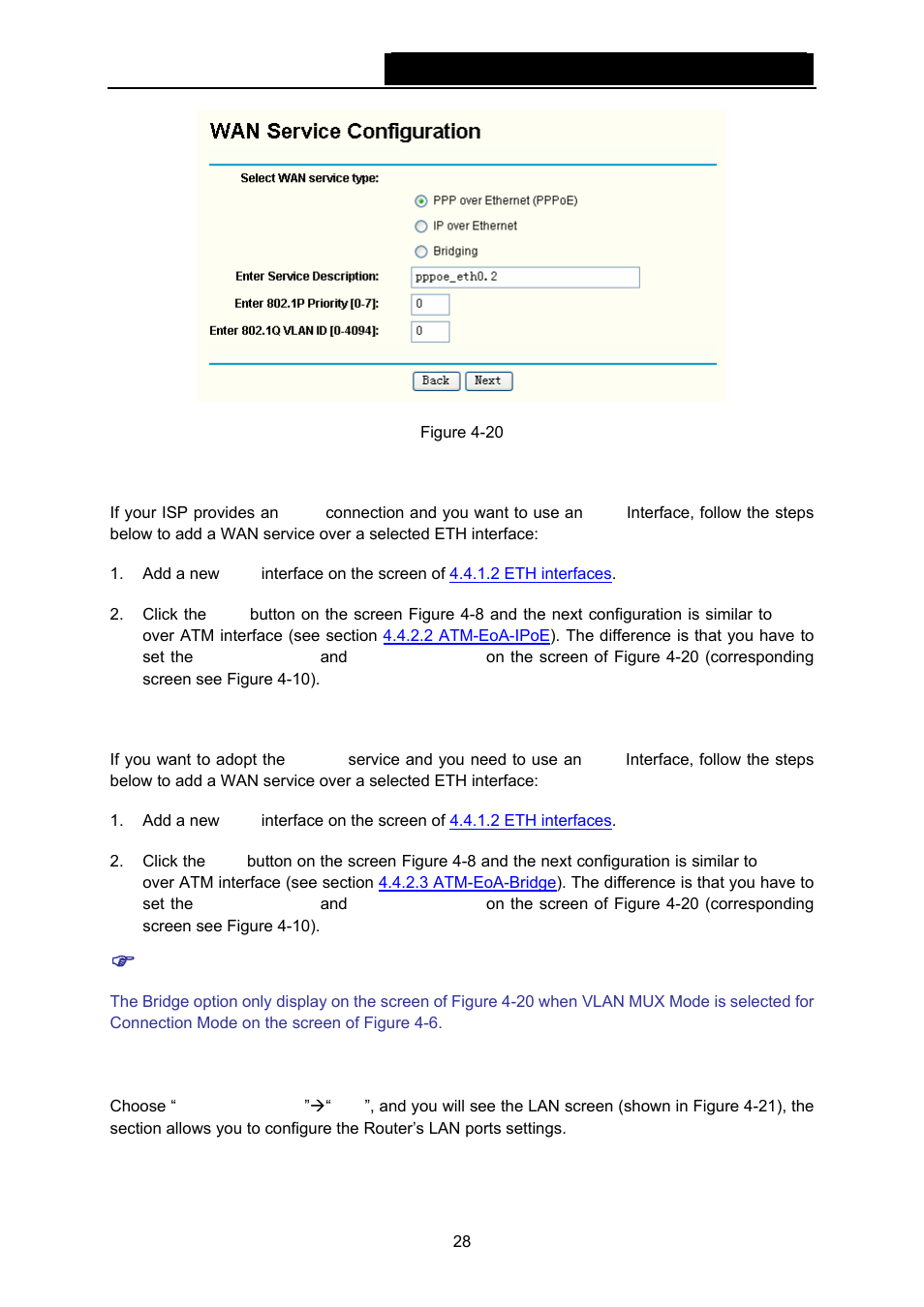 7 eth-ipoe, 8 eth-bridge, 3 lan | TP-Link TD-W8960N User Manual | Page 35 / 105