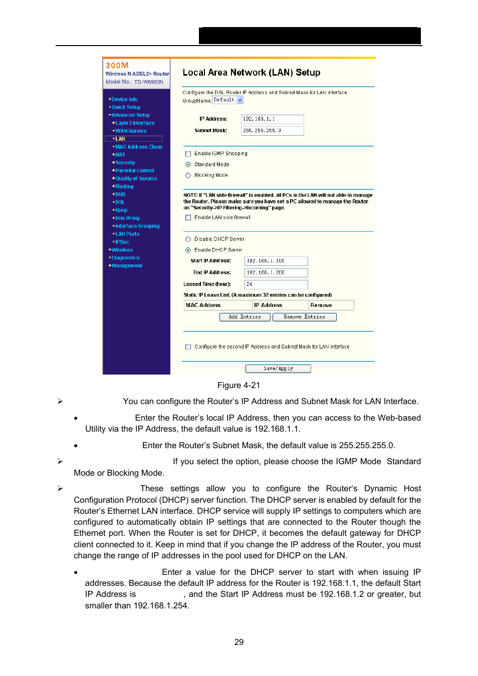 Figure 4-21 | TP-Link TD-W8960N User Manual | Page 36 / 105