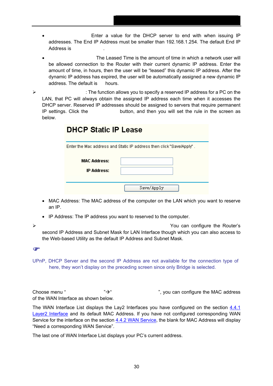 4 mac address clone | TP-Link TD-W8960N User Manual | Page 37 / 105