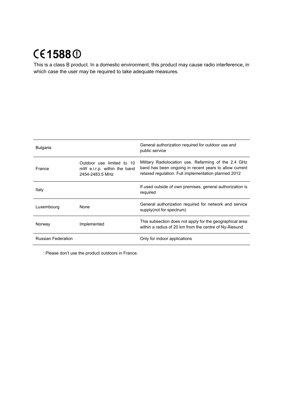 Ce mark warning, National restrictions | TP-Link TD-W8960N User Manual | Page 4 / 105