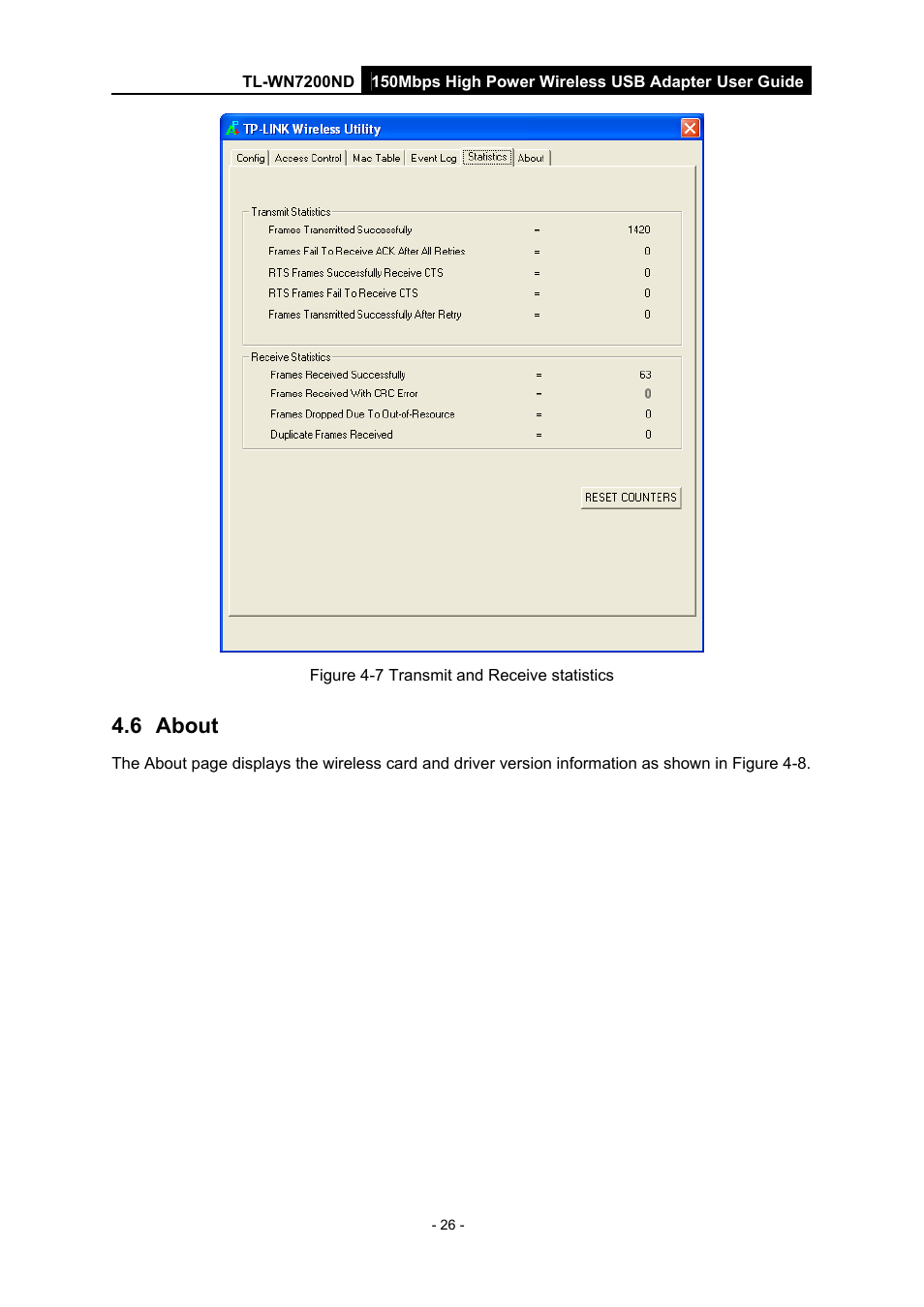 6 about, About | TP-Link TL-WN7200ND User Manual | Page 31 / 40