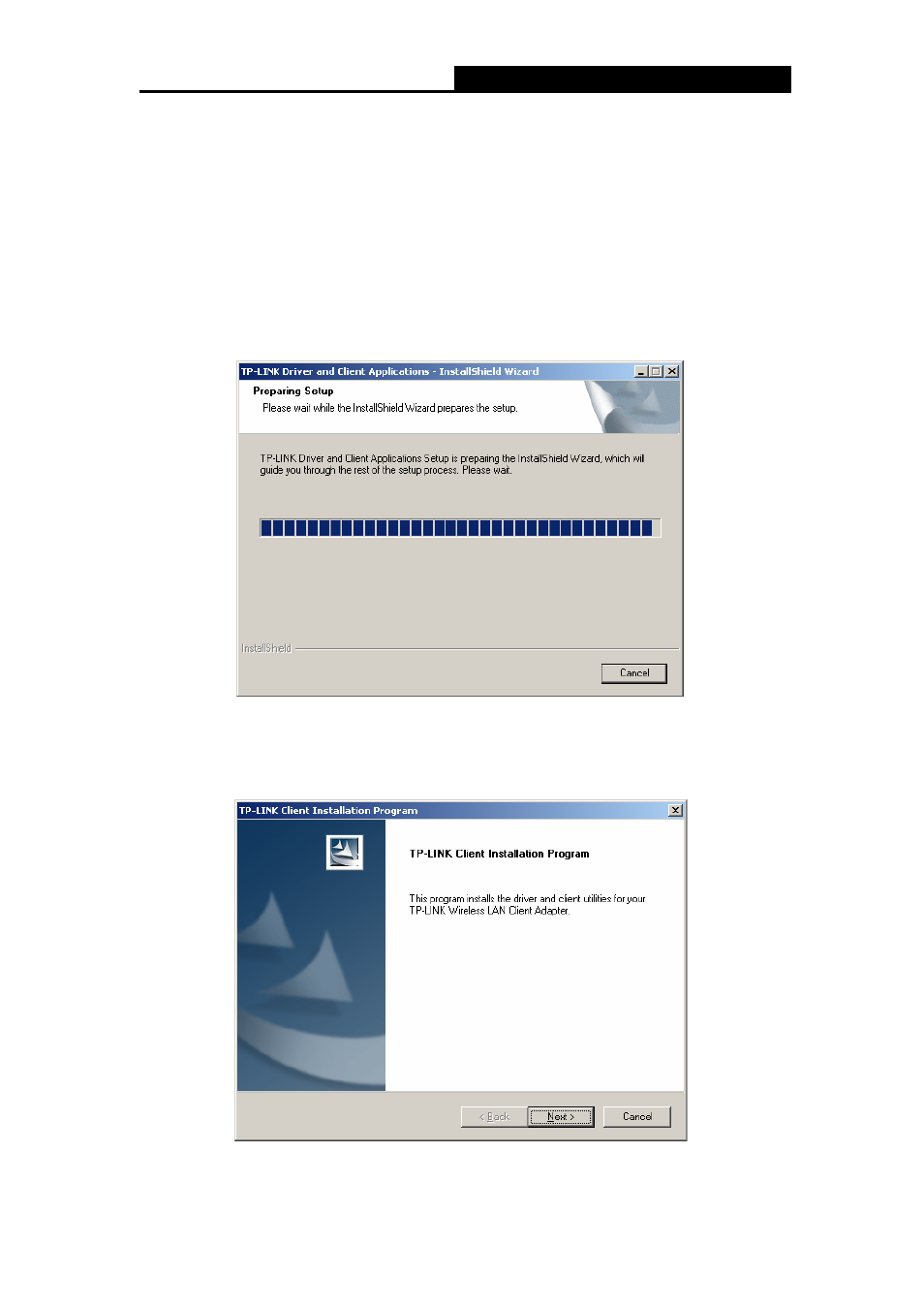 2 installation for windows 2000, Installation for windows 2000 | TP-Link TL-WN510G User Manual | Page 12 / 34