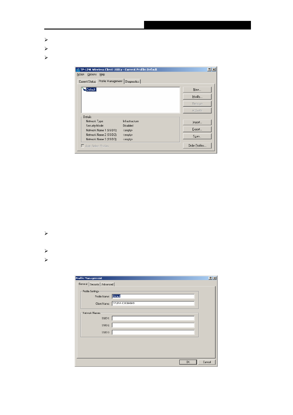 1 add or modify a configuration profile, Add or modify a configuration profile | TP-Link TL-WN510G User Manual | Page 21 / 34