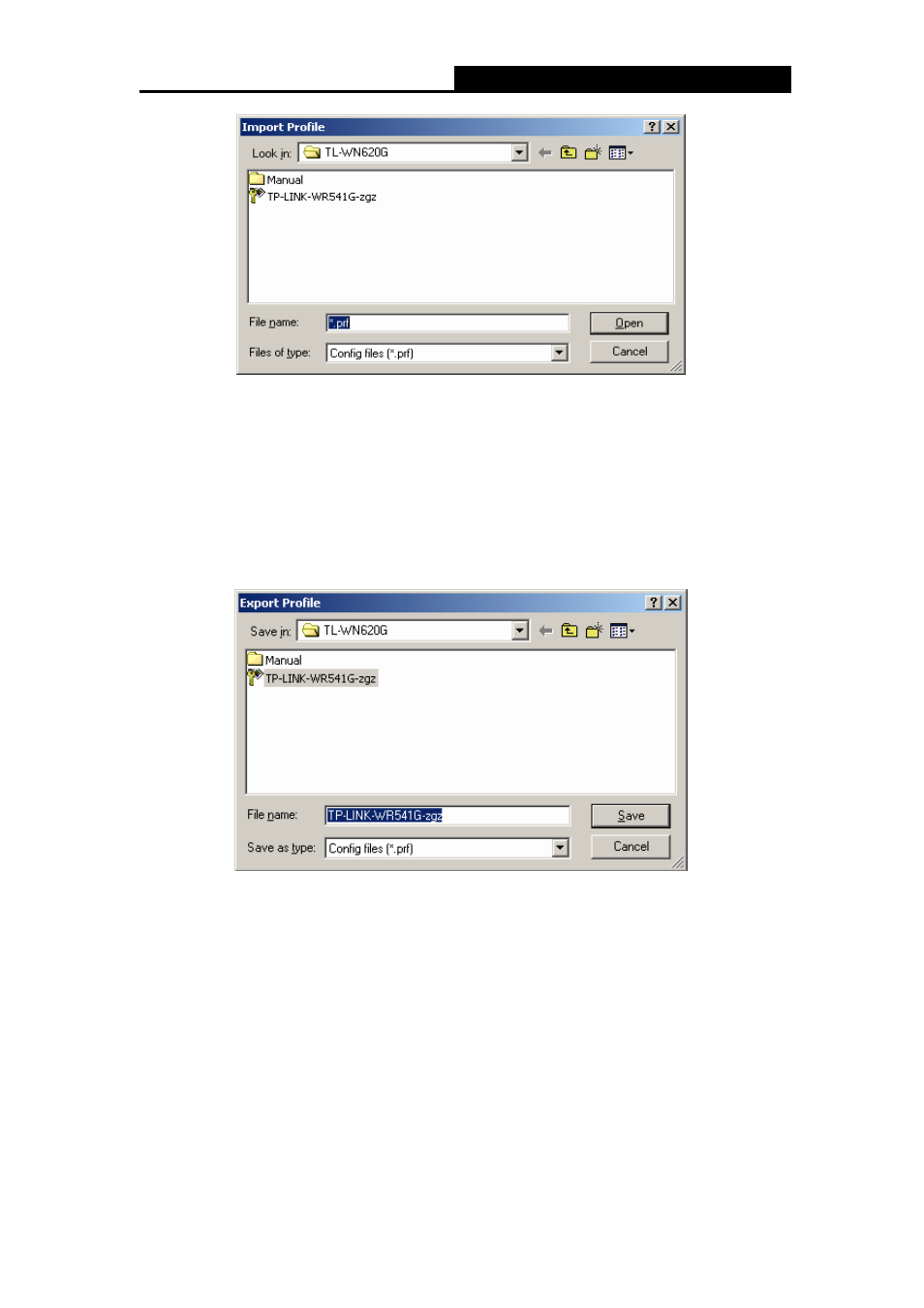 5 export a profile, 6 scan available networks, Export a profile | Scan available networks | TP-Link TL-WN510G User Manual | Page 25 / 34