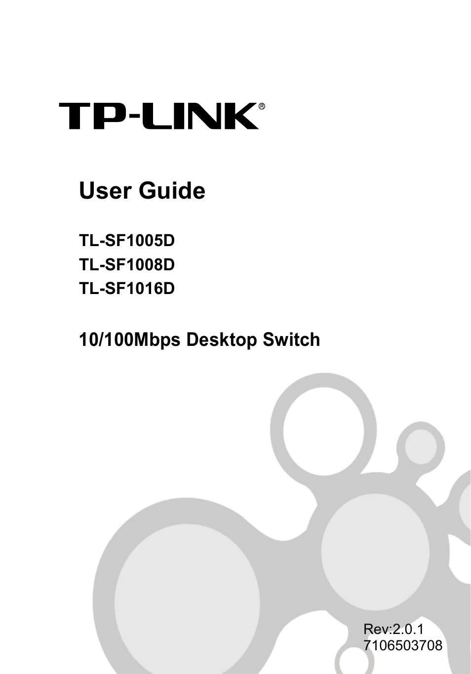 TP-Link TL-SF1005D User Manual | 4 pages