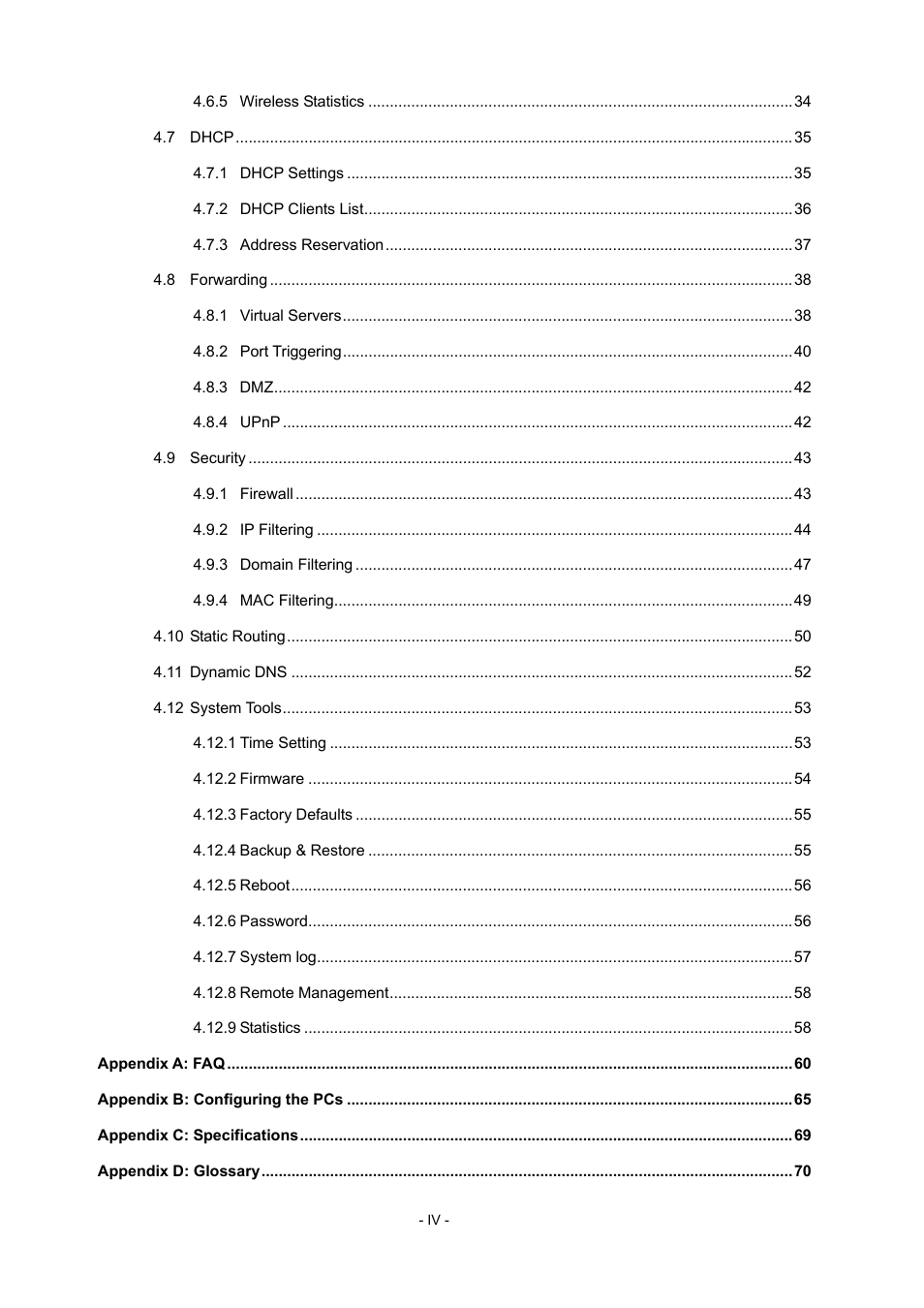 TP-Link TL-WR941N User Manual | Page 5 / 76