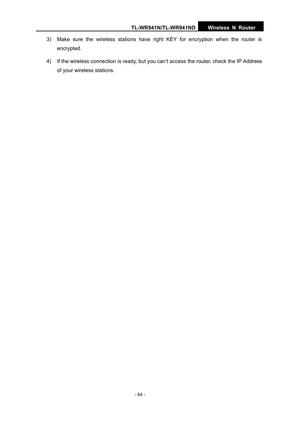 TP-Link TL-WR941N User Manual | Page 69 / 76