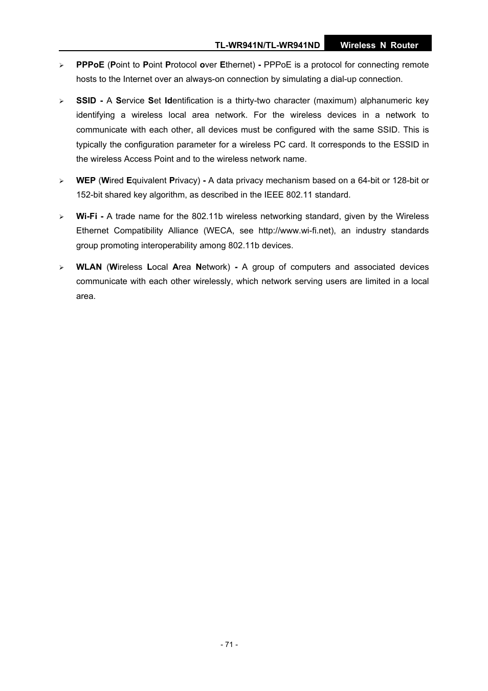 TP-Link TL-WR941N User Manual | Page 76 / 76