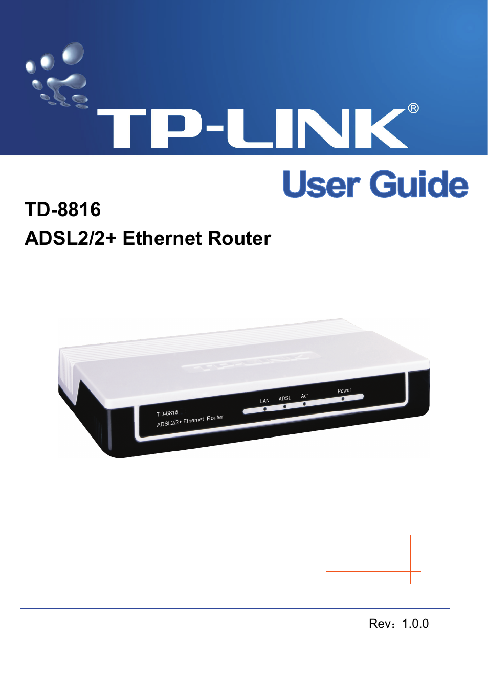 TP-Link TD-8816 User Manual | 54 pages