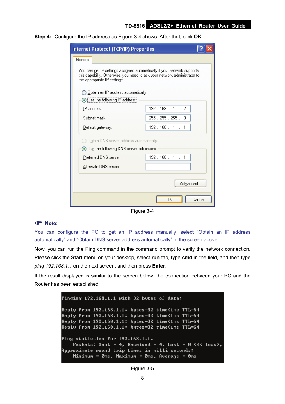 TP-Link TD-8816 User Manual | Page 14 / 54