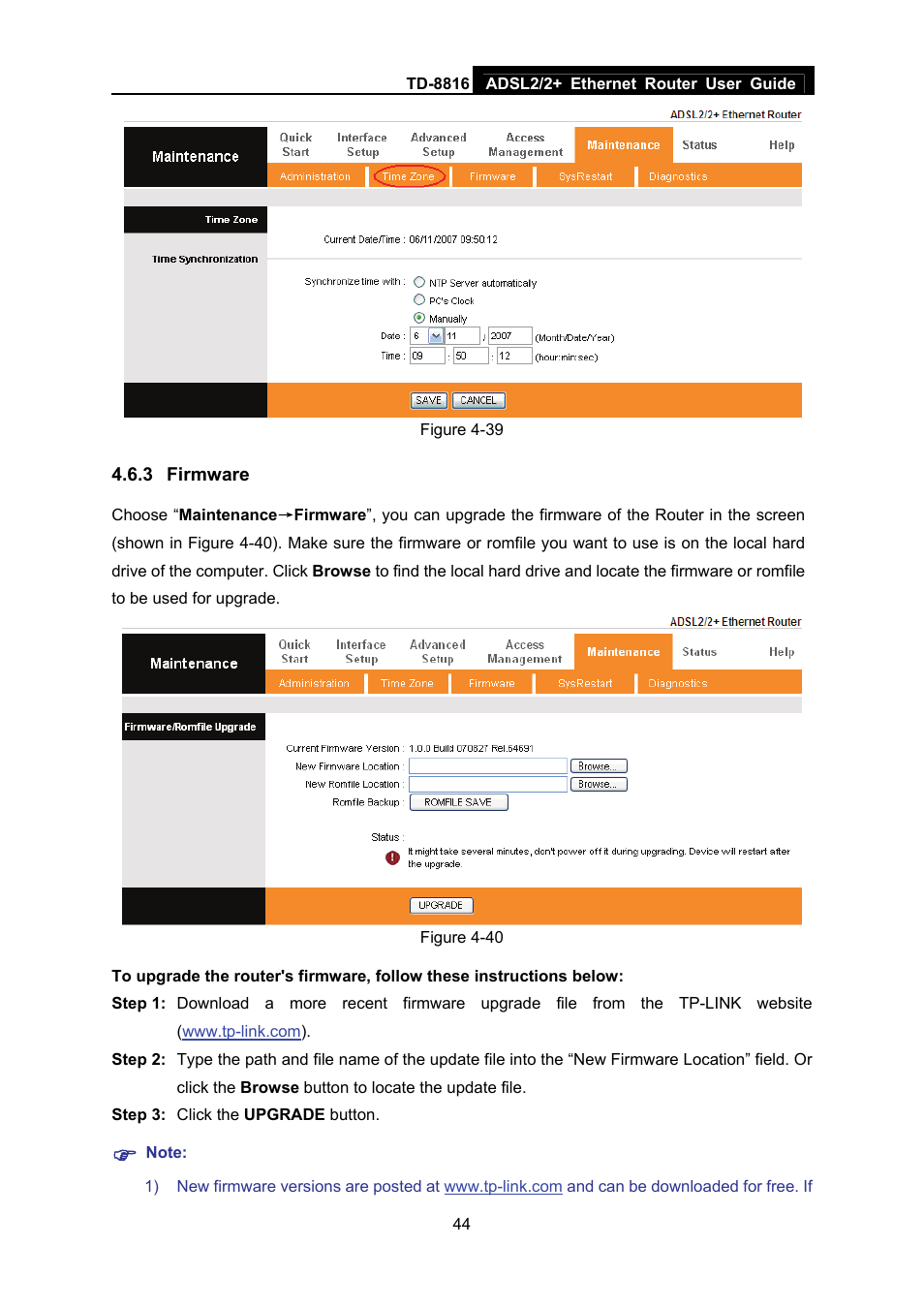 3 firmware, Firmware | TP-Link TD-8816 User Manual | Page 50 / 54