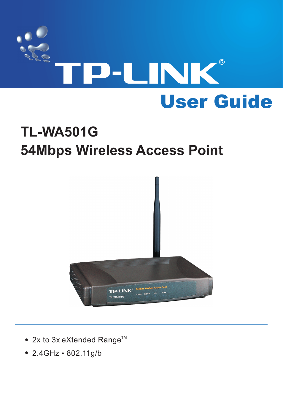 TP-Link TL-WA501G User Manual | 43 pages