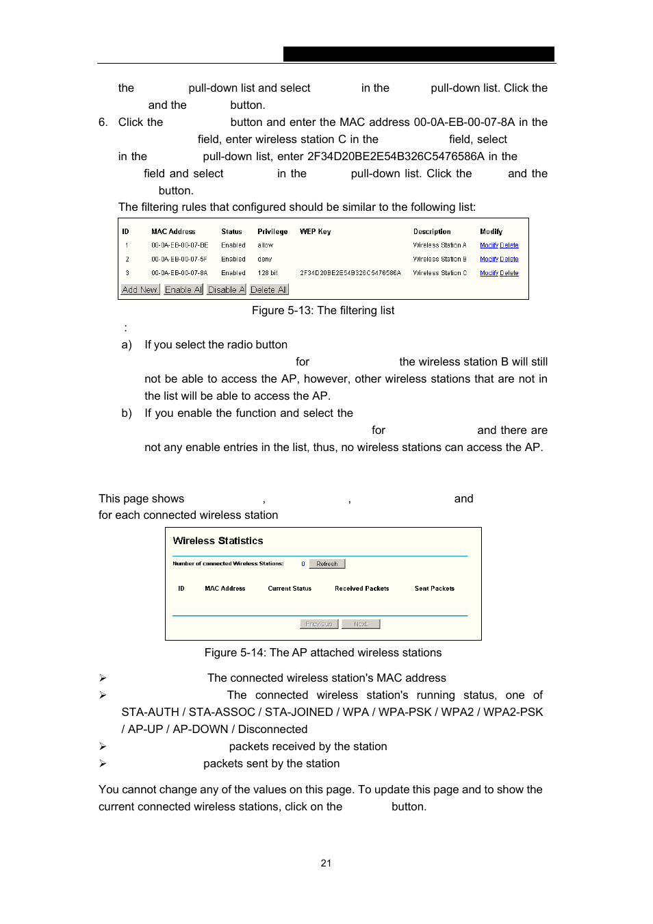 4 wireless statistics | TP-Link TL-WA501G User Manual | Page 26 / 43