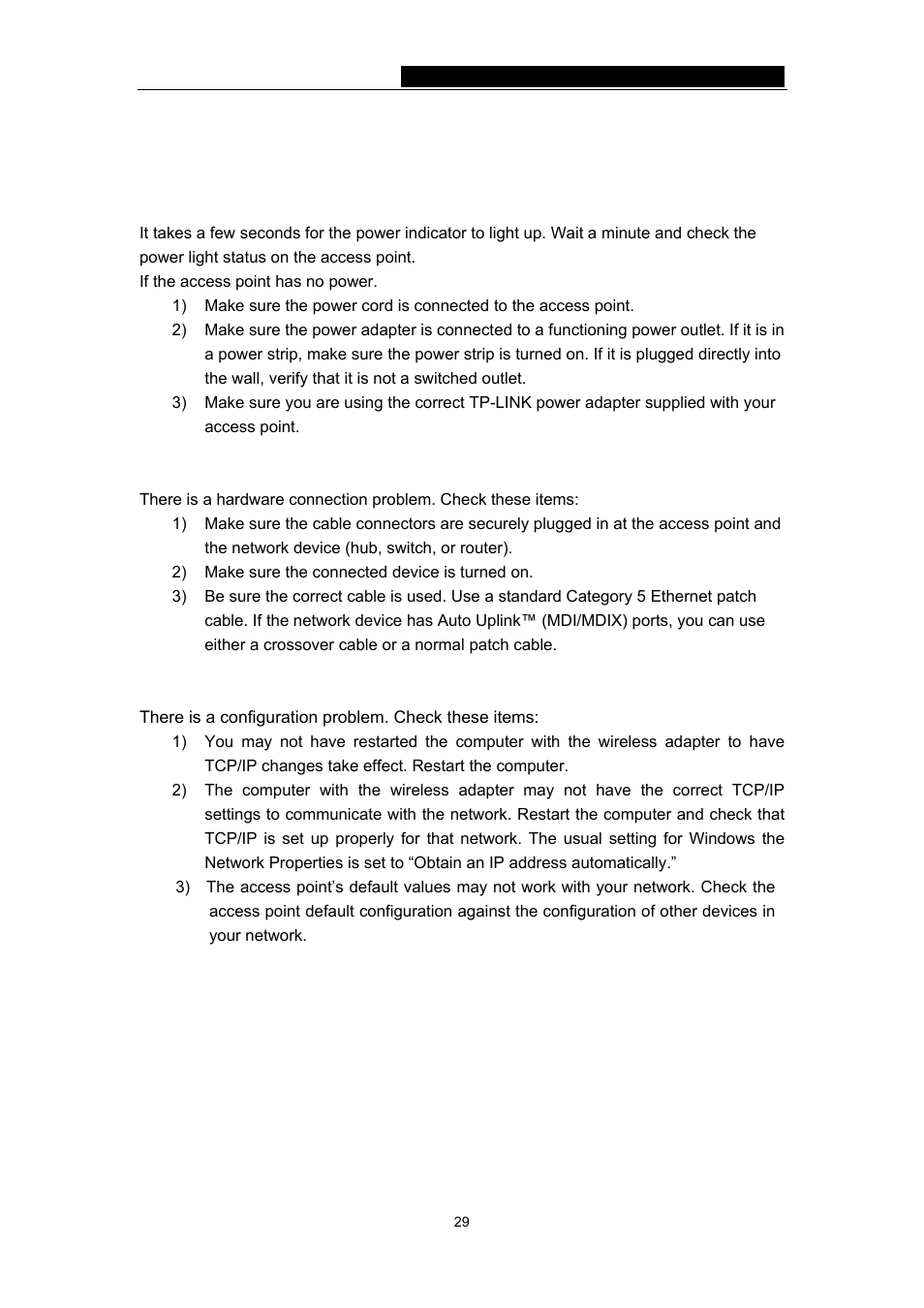 Appendix a: faq | TP-Link TL-WA501G User Manual | Page 34 / 43