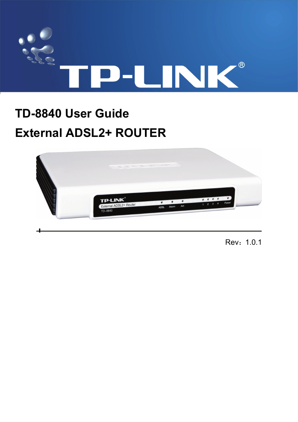 TP-Link TD-8840 User Manual | 39 pages