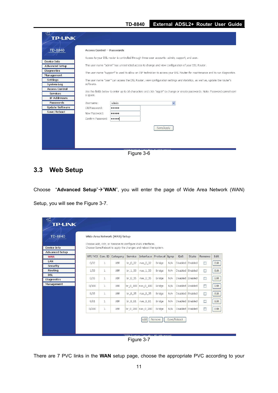 3 web setup | TP-Link TD-8840 User Manual | Page 16 / 39