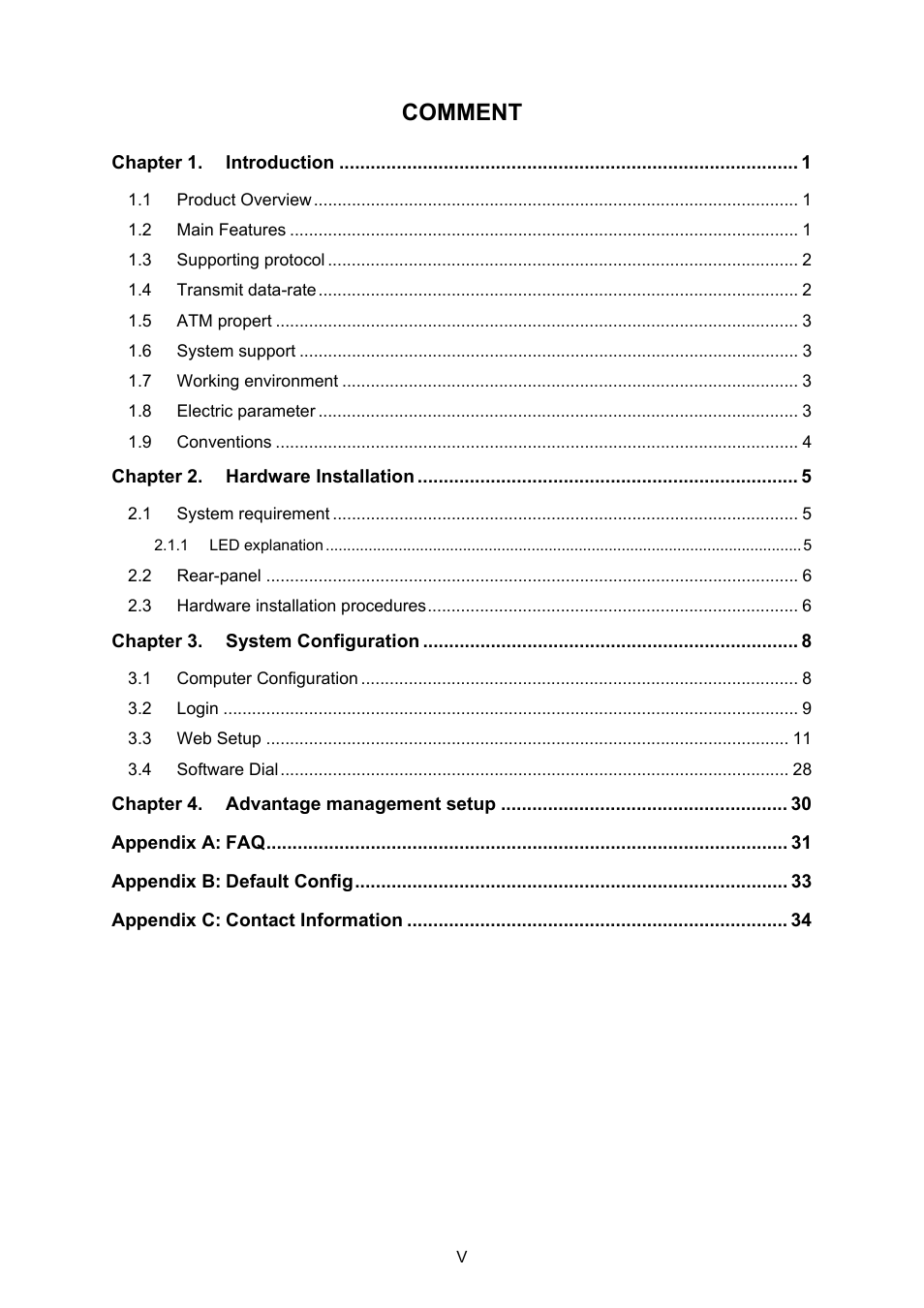 Comment | TP-Link TD-8840 User Manual | Page 5 / 39