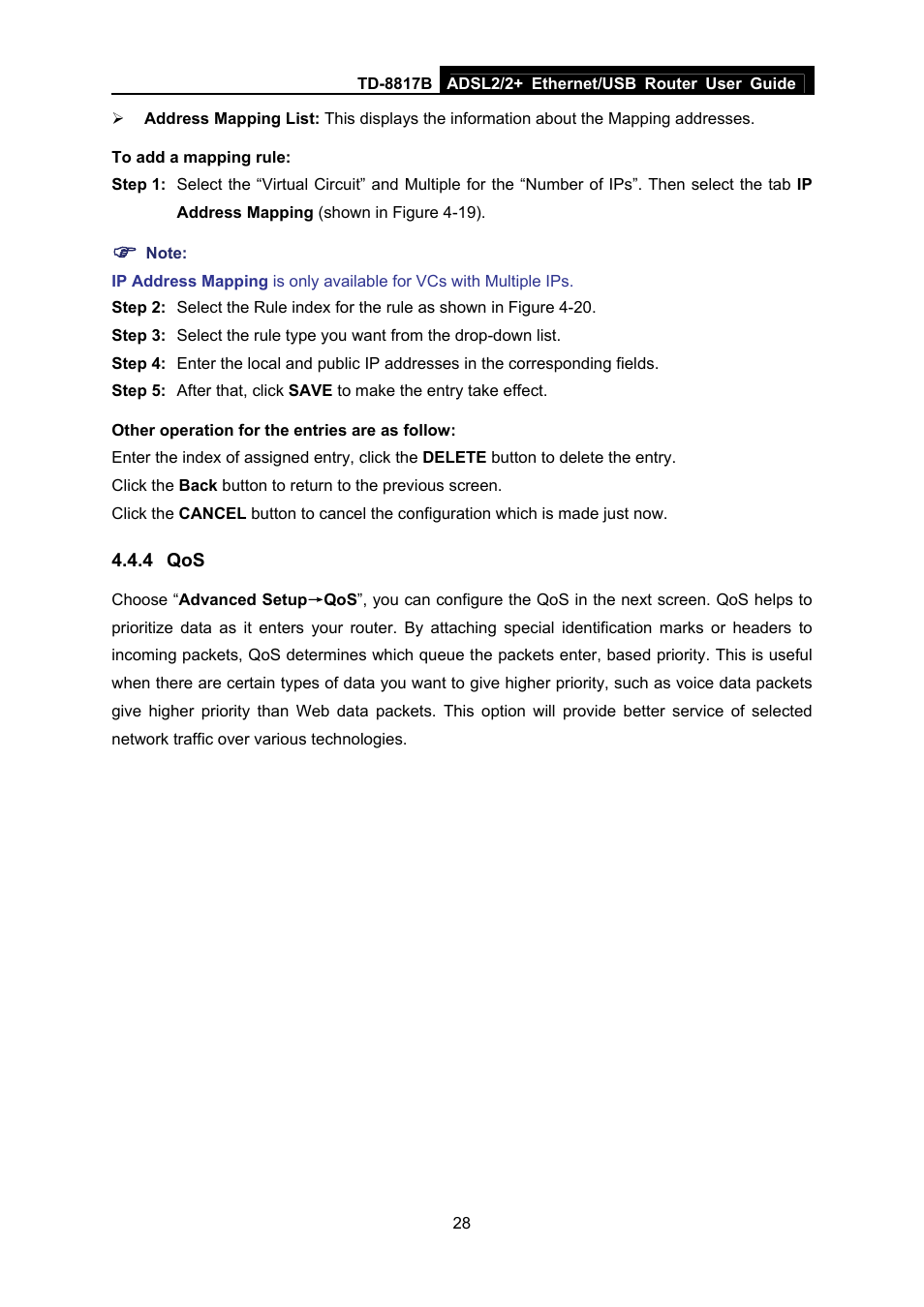 4 qos | TP-Link TD-8817B User Manual | Page 34 / 57
