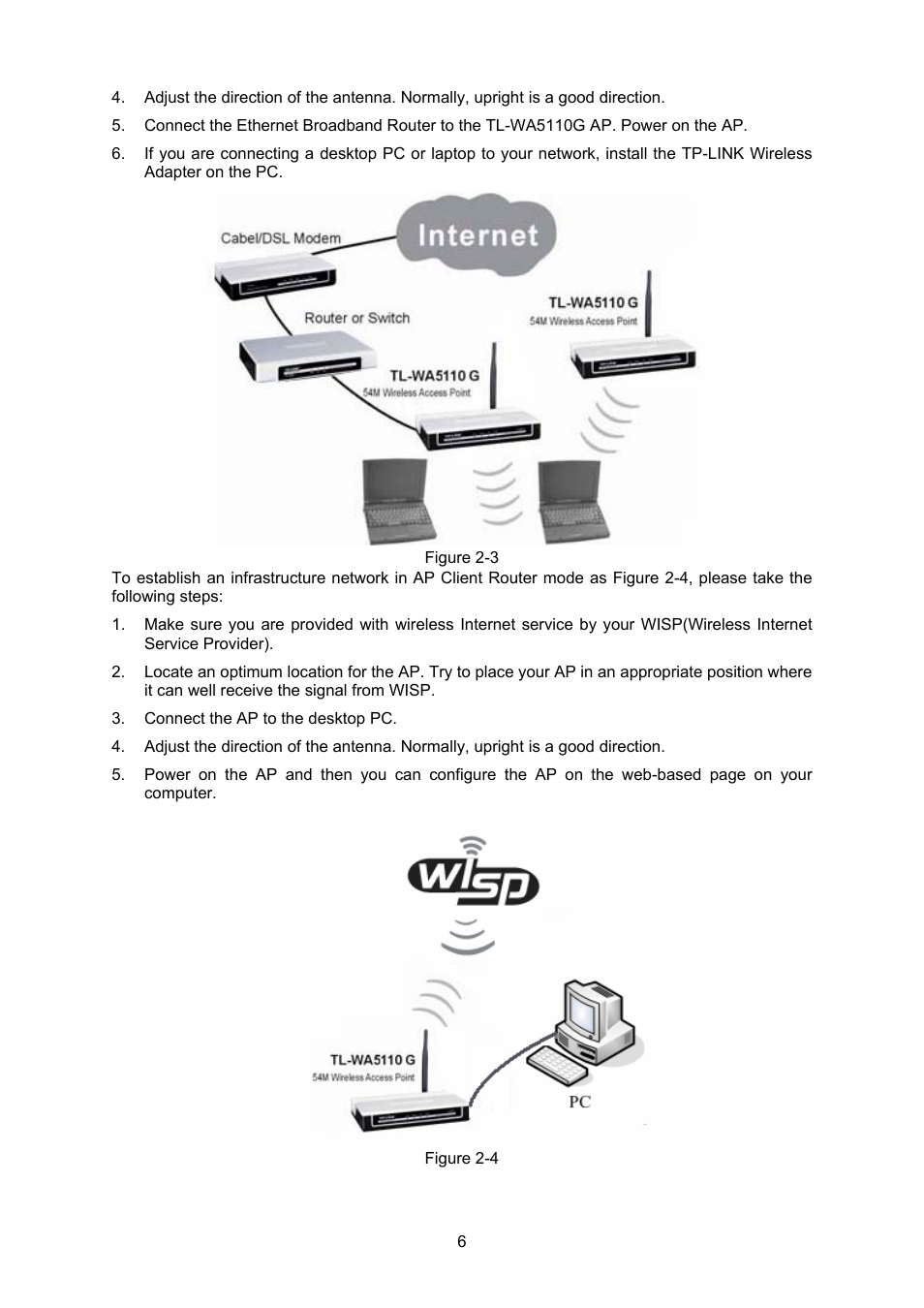 Figure 2-3 is an example of an infrastructure | TP-Link TL-WA5110G User Manual | Page 14 / 104