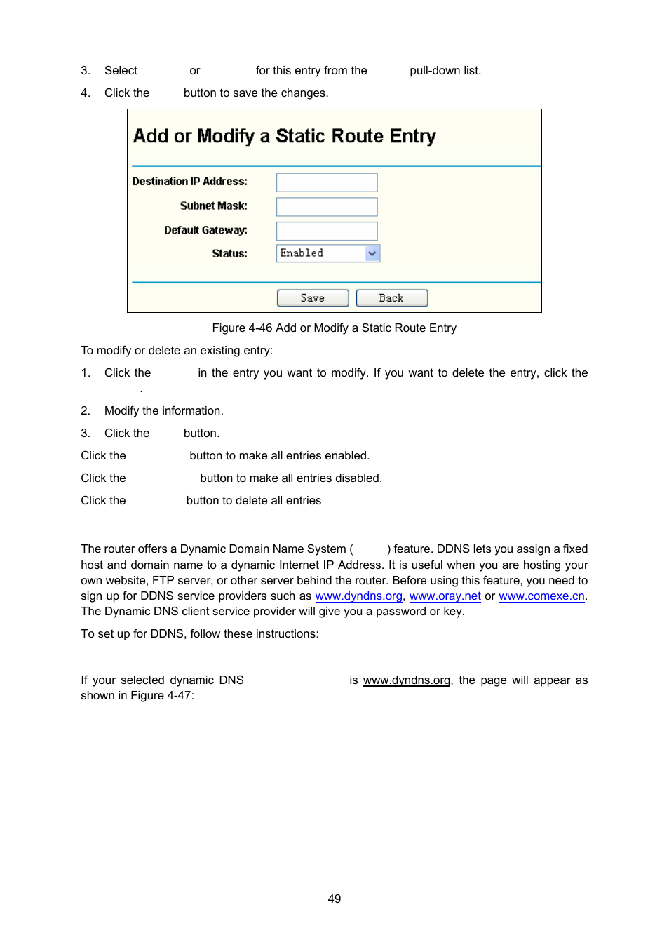 12 dynamic dns, 1 dyndns.org ddns | TP-Link TL-WA5110G User Manual | Page 57 / 104