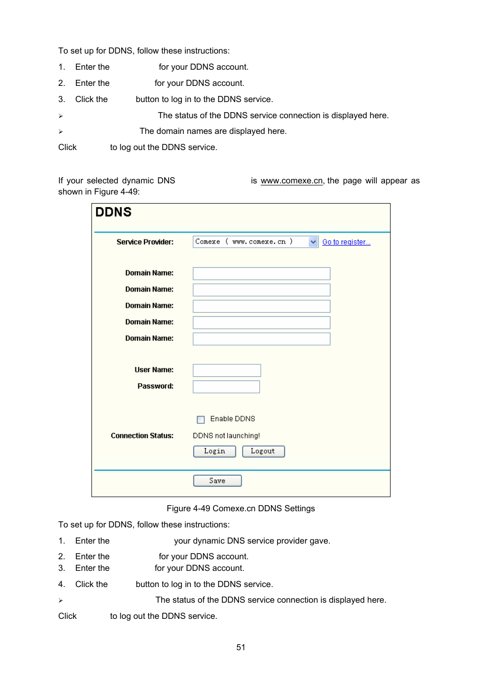 3 comexe.cn ddns | TP-Link TL-WA5110G User Manual | Page 59 / 104