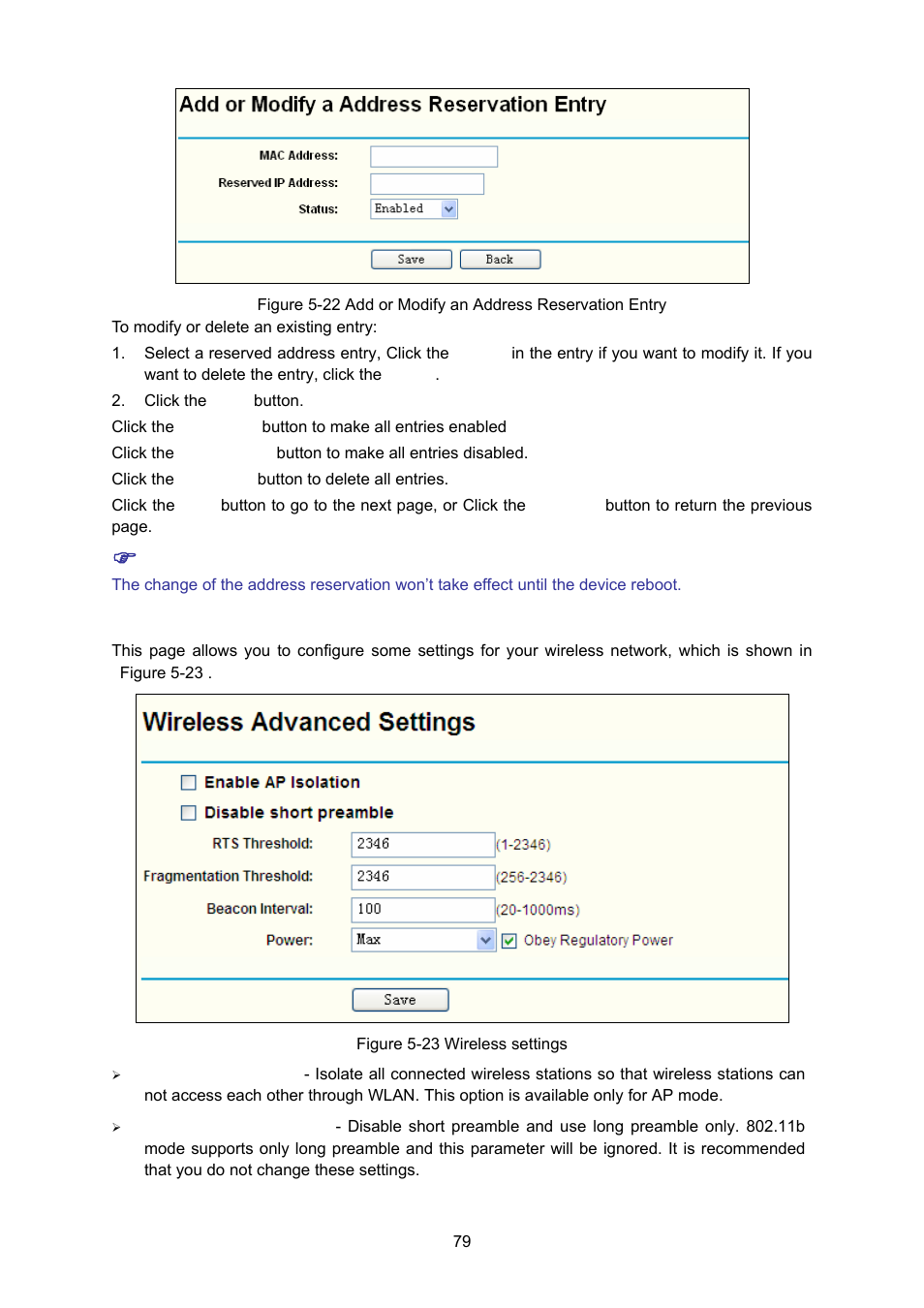 8 wireless settings, 8 wireless, Settings | TP-Link TL-WA5110G User Manual | Page 87 / 104