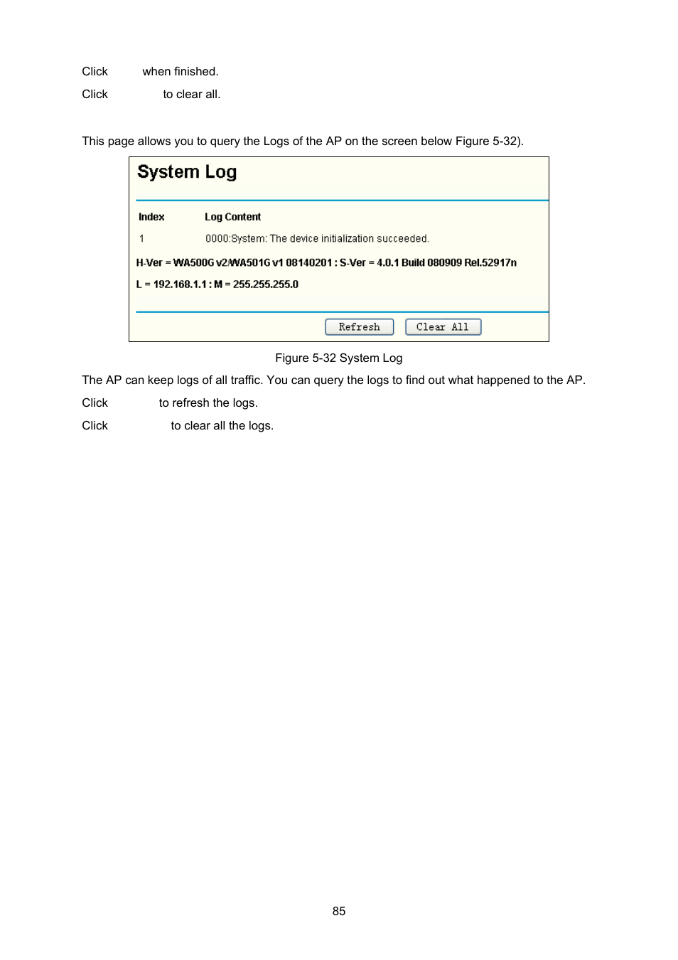 8 syslog | TP-Link TL-WA5110G User Manual | Page 93 / 104