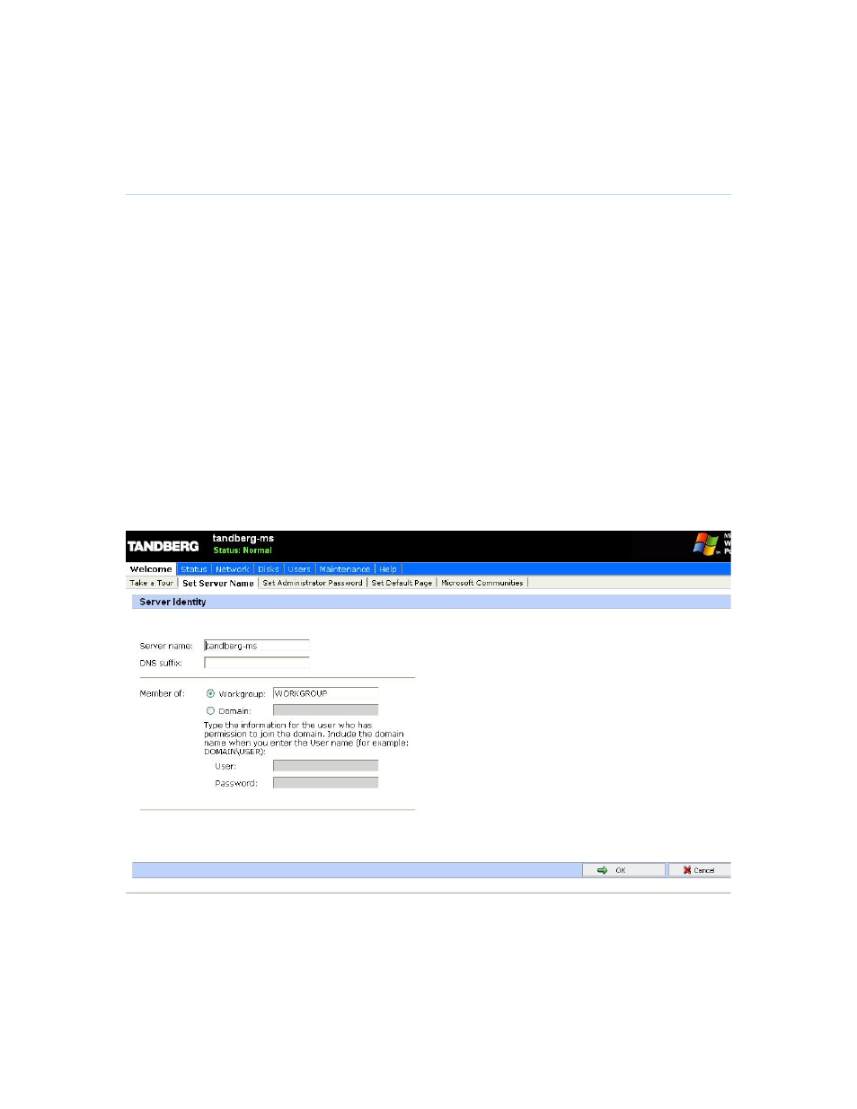 5 administrator settings, 1 operating system settings, Administrator settings | TANDBERG Management Server D13939 User Manual | Page 19 / 22
